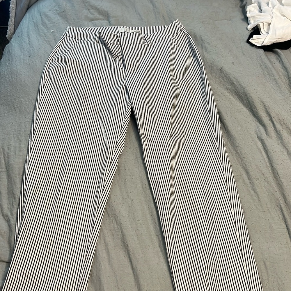 Striped dress pants